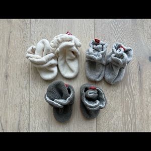 Zutano baby booties - 3 pairs!